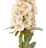 Dianthus (Chinese carnation) 3x branched with 3 flowers (2x 8*5 cm, 1x 6*5 cm) & 6 leaves, 77 cm