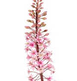 Eucomis (Lirio de piña) con flores de poliéster y capullos de flores de plástico, 90 cm