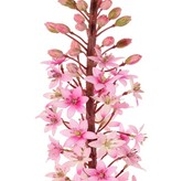 Eucomis (Lirio de piña) con flores de poliéster y capullos de flores de plástico, 90 cm