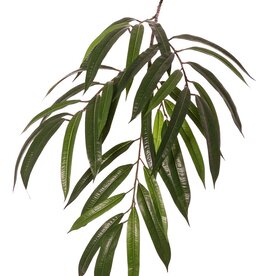 Ficus longlifolia tak 5x vertakt met 37 polyester bladeren, 82 cm, brandvertragend