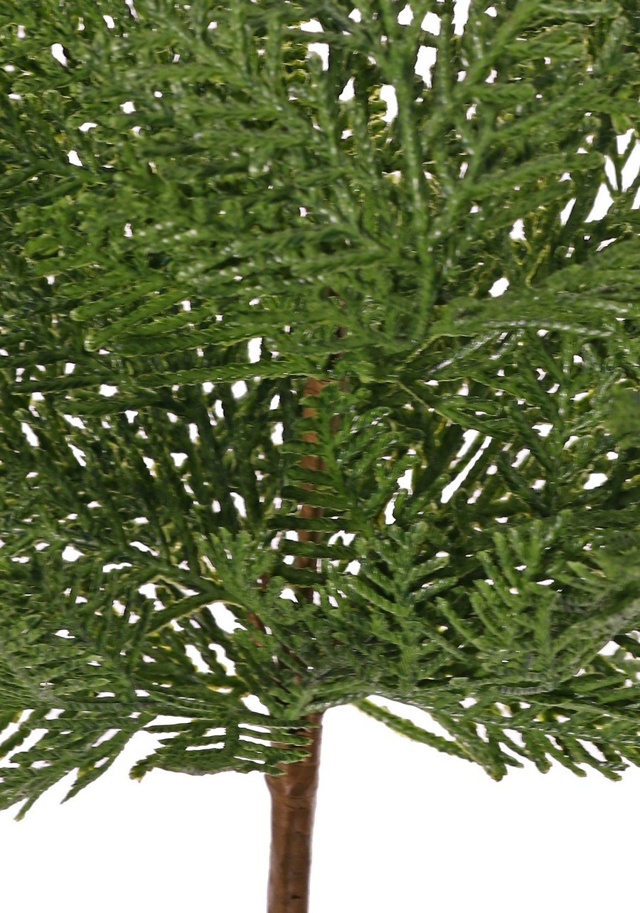 Mechón de Thuja (Árbol de la Vida) con 10 racimos de hojas, 48 cm, plástico