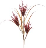 'Harvest' grass tuft with 3 plastic plumes (19 x 6 cm), 105 cm