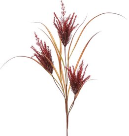 Mechón de hierba 'Harvest' con 3 penachos de plástico (19 x 6 cm), 105 cm