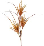 'Harvest' grass tuft with 3 plastic plumes (19 x 6 cm), 105 cm