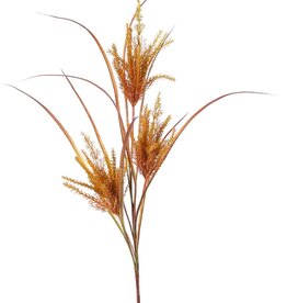 'Harvest' grass tuft with 3 plastic plumes (19 x 6 cm), 105 cm
