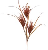 'Harvest' grass tuft with 3 plastic plumes (19 x 6 cm), 105 cm