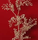 Rama de boj 'Light Metallic' con 6 ramas, totalmente de plástico, 80 cm