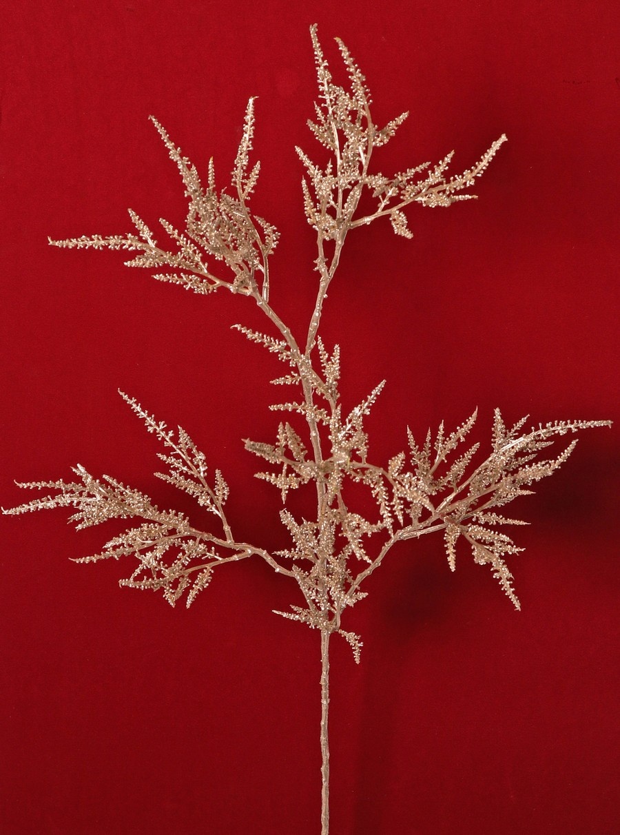 Rama Erica 'Light Metallic' con 6 ramas, plástico macizo, 80 cm