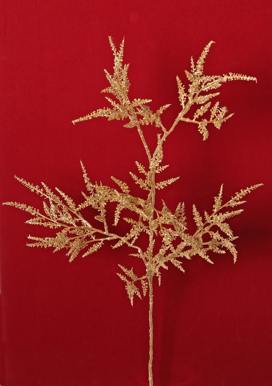 Rama Erica 'Light Metallic' con 6 ramas, plástico macizo, 80 cm