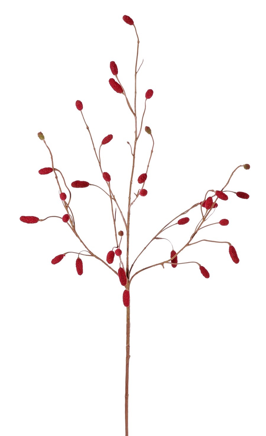 Sanguisorba - Meadow burnet with 34 flocked plastic spikes, without leaves, 100 cm