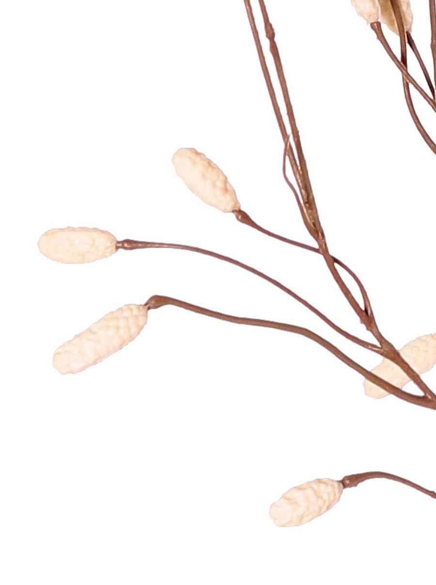 Sanguisorba - Meadow burnet with 34 flocked plastic spikes, without leaves, 100 cm