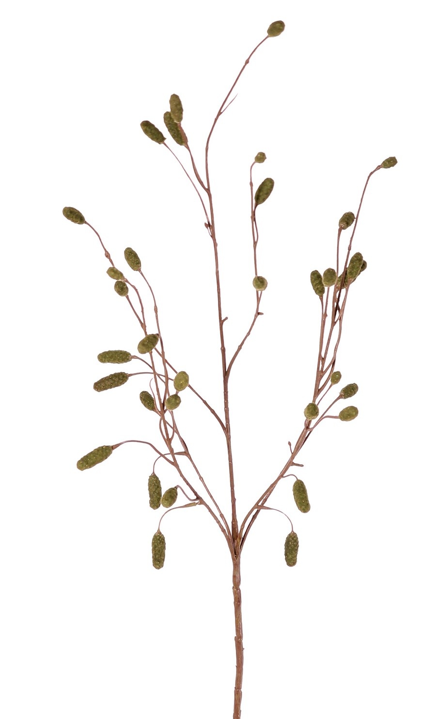 Sanguisorba - Meadow burnet with 34 flocked plastic spikes, without leaves, 100 cm