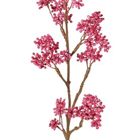 Callicarpatak, 7 bessenclusters (58 toefjes), volplastic, 43 cm