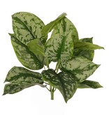 Scindapsus bush (Epipremnum), 3x branched with 13 polyester leaves, fire retardant