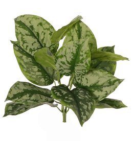 Scindapsus bush (Epipremnum), 3x branched with 13 polyester leaves, fire retardant