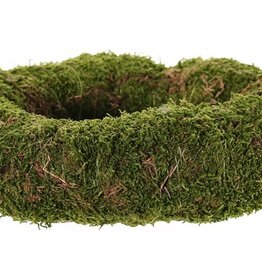 Corona de musgo, Ø 20 cm / Ø 15 cm, 7,5 cm de altura, producto natural