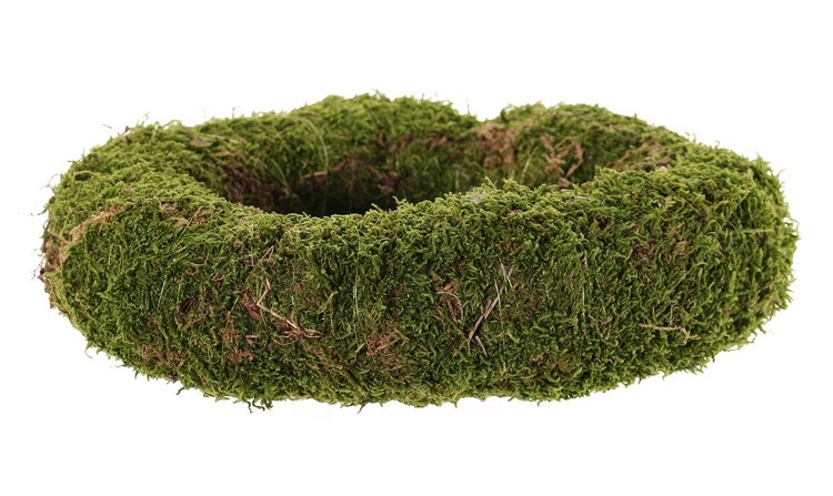 Moos-Kranz, Ø 20 cm / Ø 15 cm, ca. 7,5 cm hoch, Naturprodukt