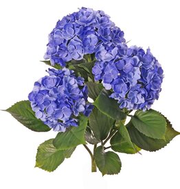 Hydrangea, 'All weather', 3 flower heads & 27 lvs., 43cm, UV safe