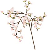 Blossom branch 'Quinn' with 43 flowers (14 L / 18 M / 11 SM) & 28 plastic buds, 2x branched, 100 cm