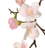 Bloesemtak 'Quinn' met 43 bloemen (14 L / 18 M / 11 SM) & 28 plastic knoppen, 2x vertakt, 100 cm