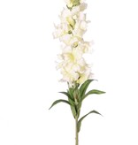 Löwenmäulchen (Antirrhinum) XL mit 17 Polyesterblüten, 16 beflockten Knospen und 8 Blättern, 93 cm