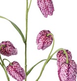 Fritillaria 3 branches with 9 flowers (4X3 cm) & 4 leaves, 70 cm