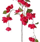 Hängender Bougainvillea-Zweig mit 57 Blüten und 26 Blättern, 142 cm