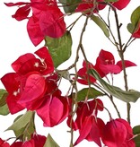 Bougainvilleatak hangend met 57 bloemen & 26 bladeren, 142 cm