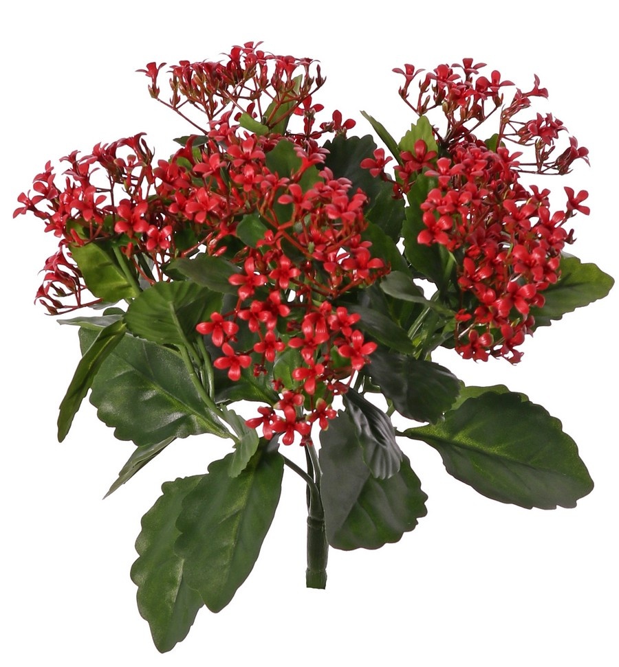 Kalanchoe bush x25 clusters plastic flrs & 70 lvs., 34 cm, UVsafe