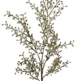 Artemisia bud branch 'Warm Fall' 5x branched, with 39 plastic bud bundles, 80 cm