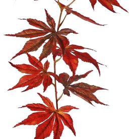 Acer Branch (Japanese) with 8 polyester leaves, 5xL/ 3x M, 80 cm
