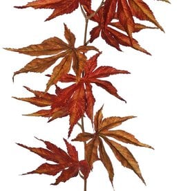 Acer Branch (Japanese) with 8 polyester leaves, 5xL/ 3x M, 80 cm