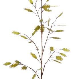 Rama de arce (Acer Branch) 2x ramificada con 17 hojas de poliéster, 90 cm