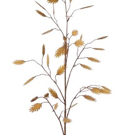 Rama de arce (Acer Branch) 2x ramificada con 17 hojas de poliéster, 90 cm
