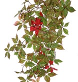 Arbusto de parra virgen (Parthenocissus) 'Sparkling Nature', 10 brotes, 315 hojas y 56 bayas de plástico, 76 cm