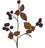 Bramentak 'Warm Fall' 3x vertakt met 20 bramen & 10 plastic bladeren