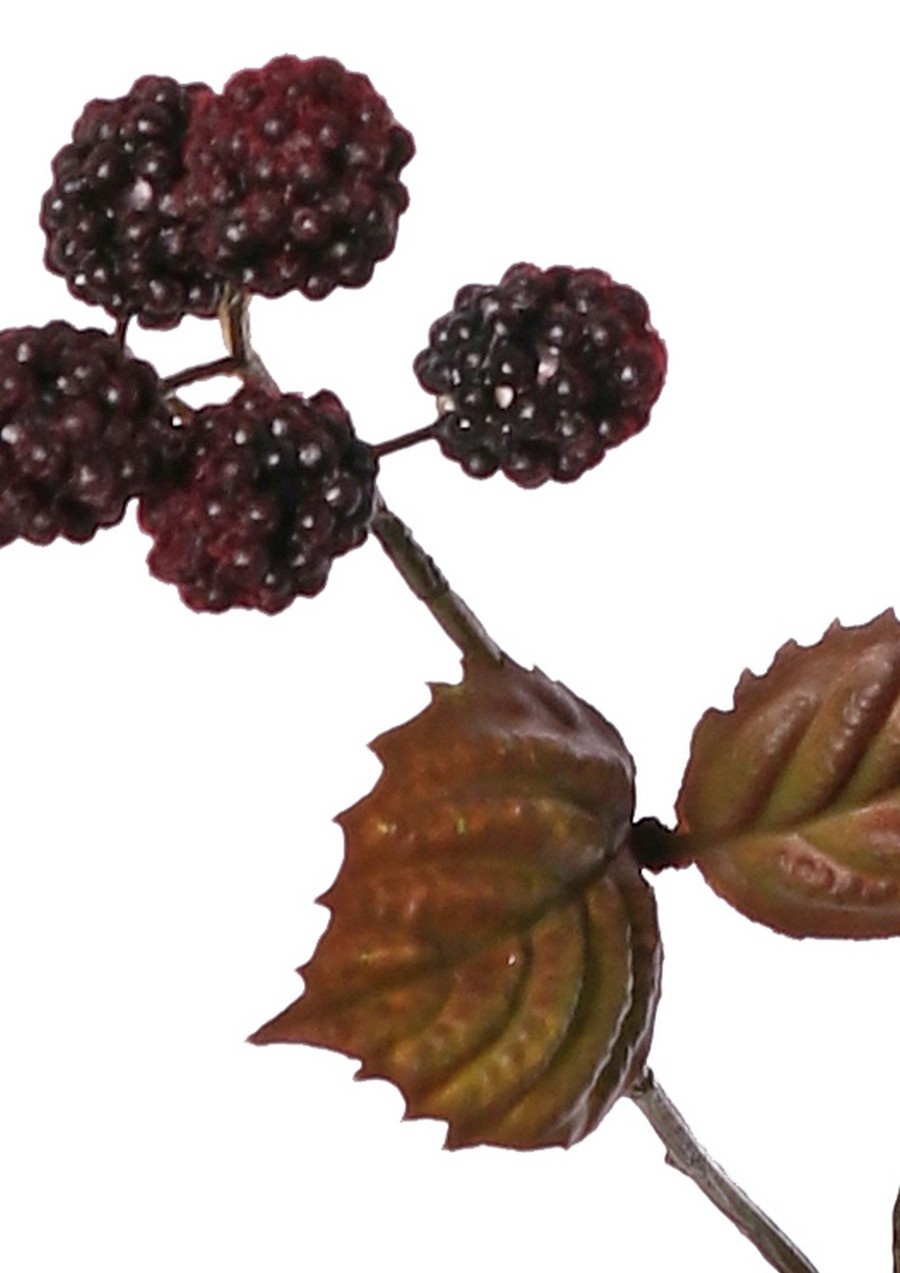 Bramentak 'Warm Fall' 3x vertakt met 20 bramen & 10 plastic bladeren
