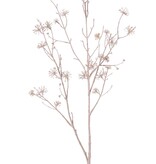 Hartriegelzweig, 2x verzweigt, weiß getuencht (white washed), 107 cm, Kunststoffartikel