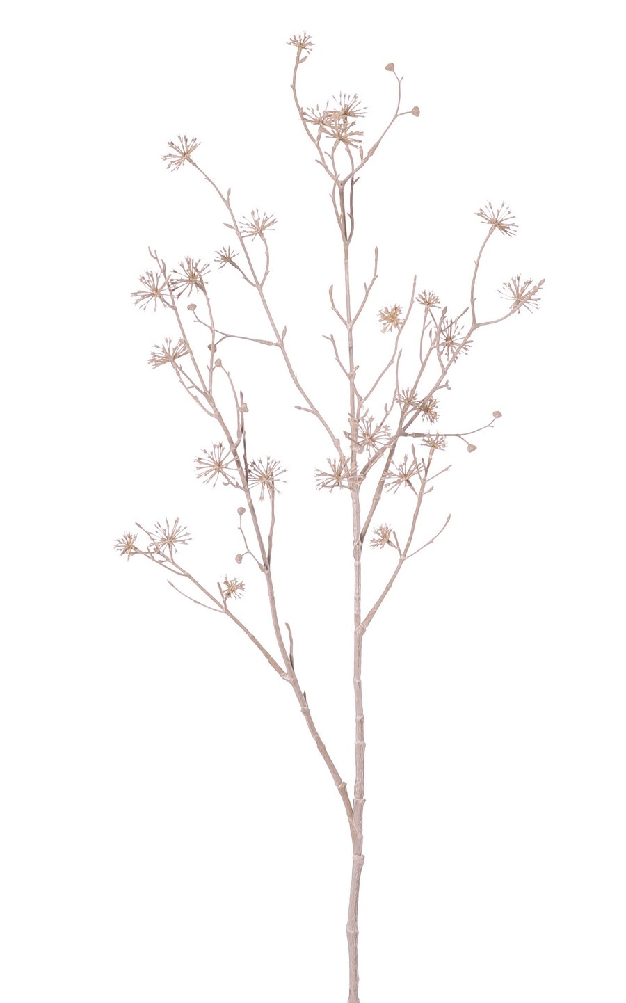 Hartriegelzweig, 2x verzweigt, weiß getuencht (white washed), 107 cm, Kunststoffartikel