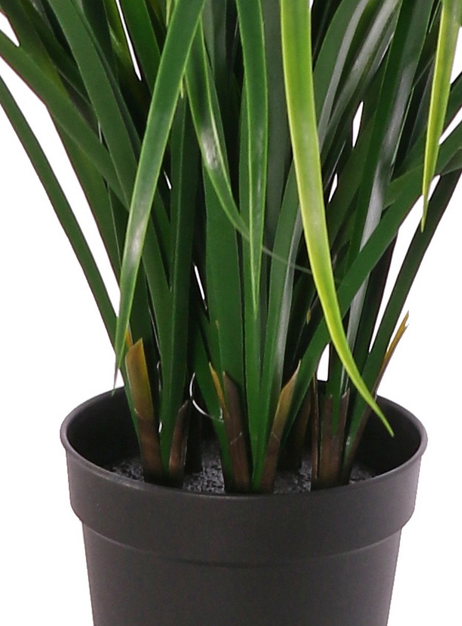 Grasplant 'Lemongrass' 6 bosjes met 78 plastic bladeren, in pot, 60 cm - UV bestendig