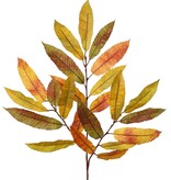 Kastanjetak (Castanea) 3x vertakt & 23 polyester bladeren, 78 cm