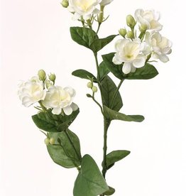 Jasmine (jasminum), 9 flores, 15 capullos, 14 hojas, 60cm