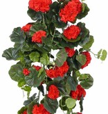 Geranio frances artificial, Pelargonium peltatum, 232 flores, 128 hojas, 70cm, oferta especial