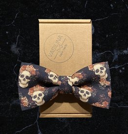 Retro Punk RetroPunk Fliege Skull Roses