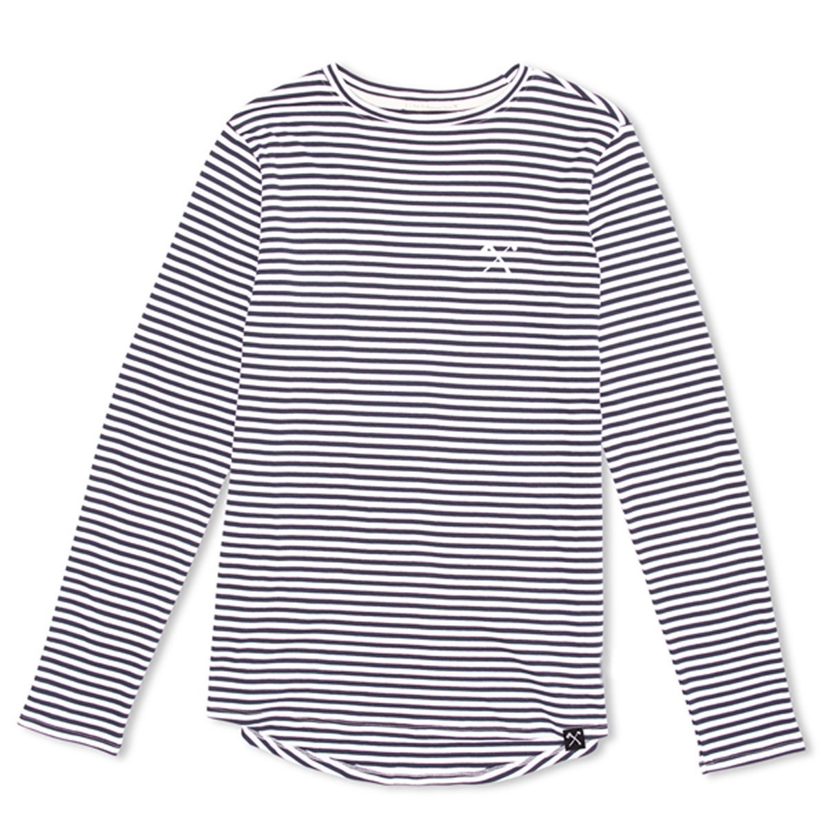 Wonderbaar Driftwood longsleeve shirt navy blauw-wit gestreept - Next Way of DZ-72