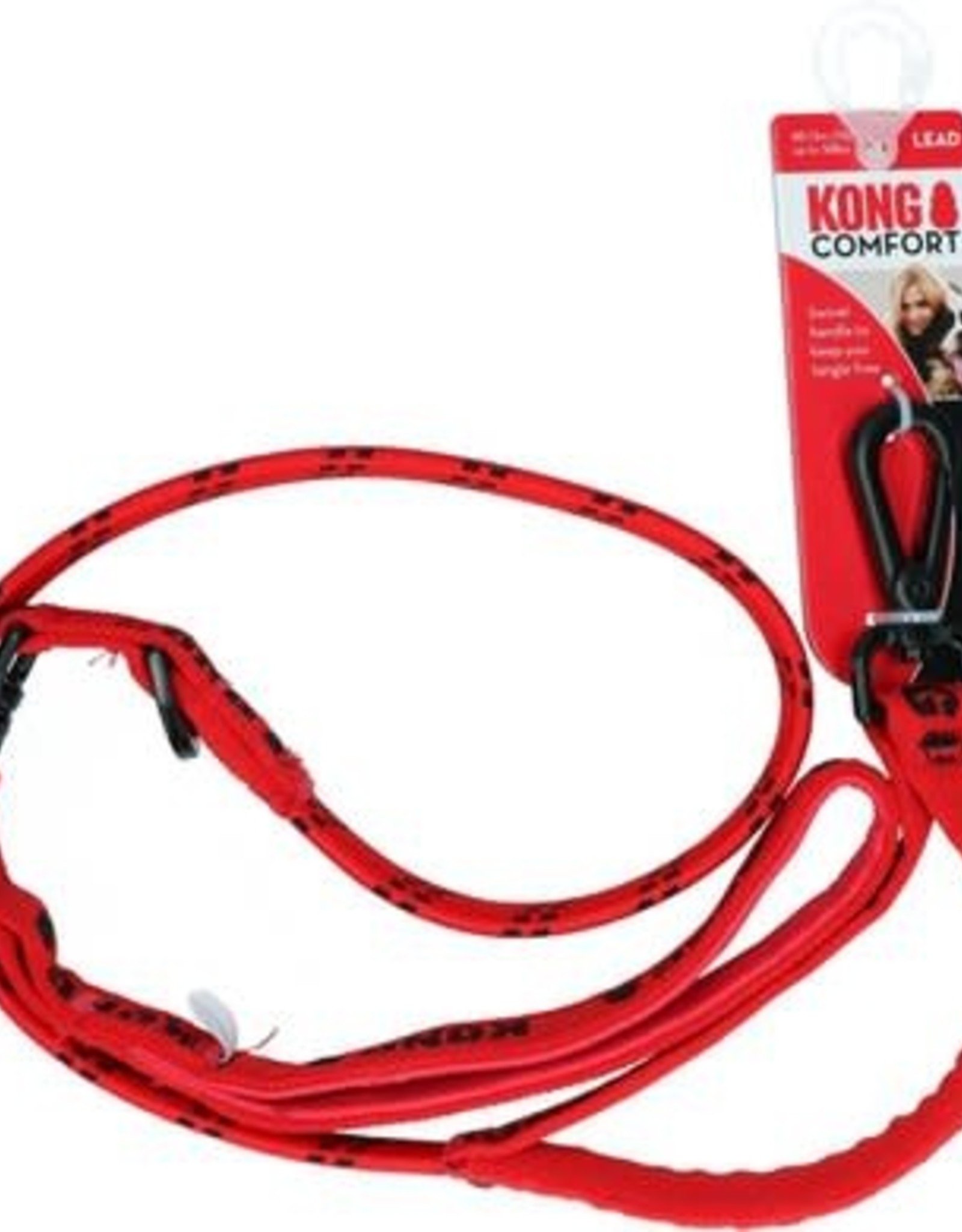 Kong Zero Shock Leash Red 102cm