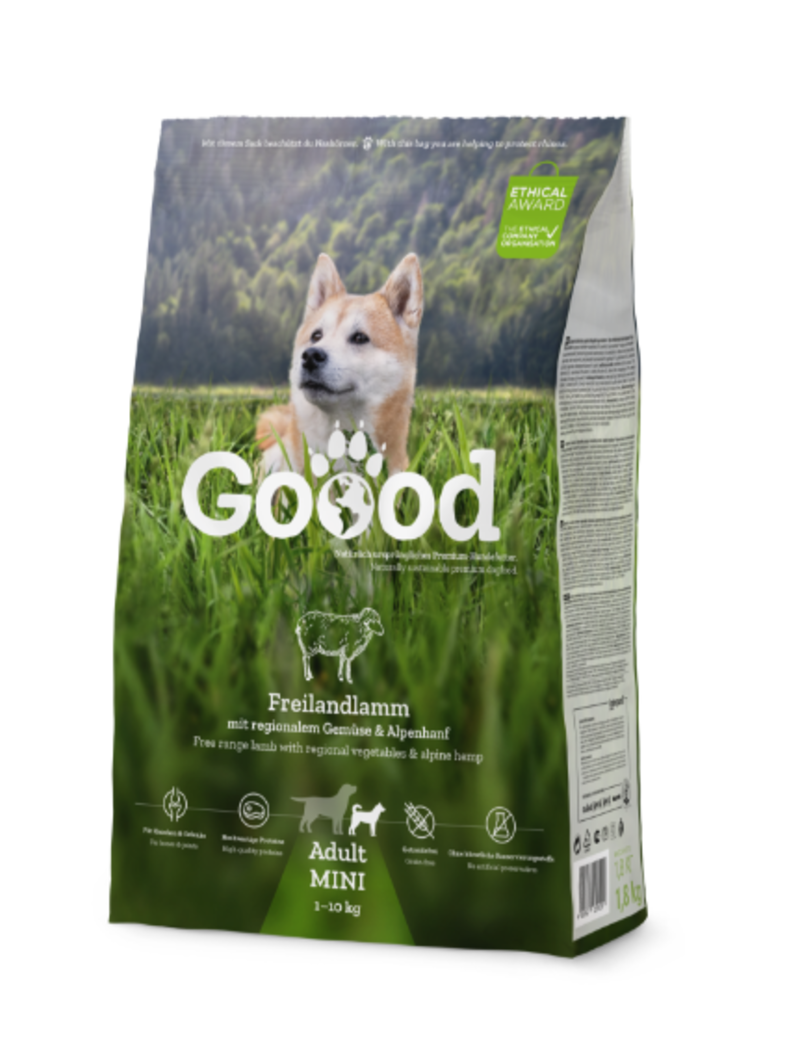 Goood Goood Mini Adult Vrije uitloop lam- brok - 1,8 kg