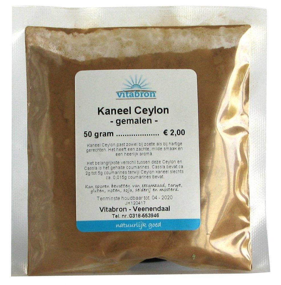 Vitabron Kaneel Ceylon gemalen Vitabron Kaneel Ceylon gemalen