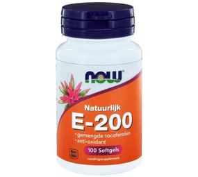 NOW Vitamine E-200 natuurlijke gemengde tocoferolen NOW Vitamine E-200 natuurlijke gemengde tocoferolen