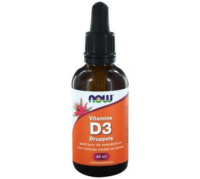 NOW Vitamine D3 druppels 400IE NOW Vitamine D3 druppels 400IE